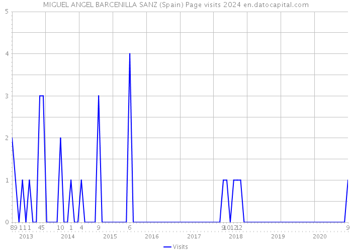 MIGUEL ANGEL BARCENILLA SANZ (Spain) Page visits 2024 