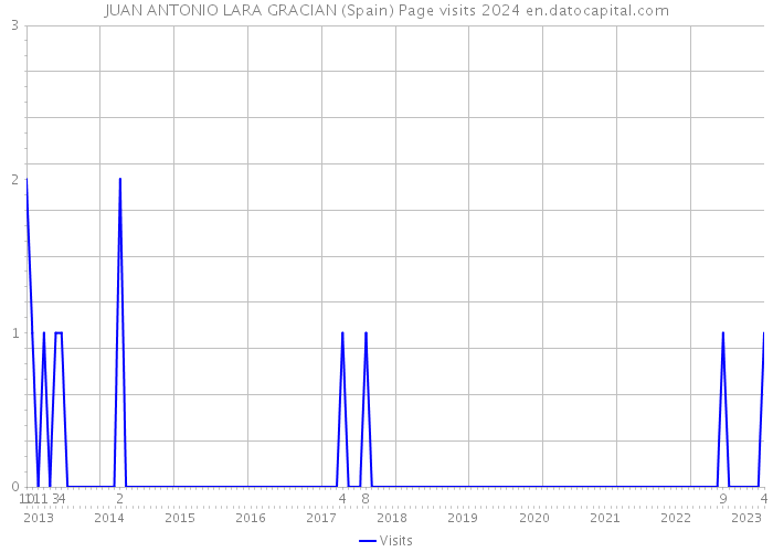 JUAN ANTONIO LARA GRACIAN (Spain) Page visits 2024 