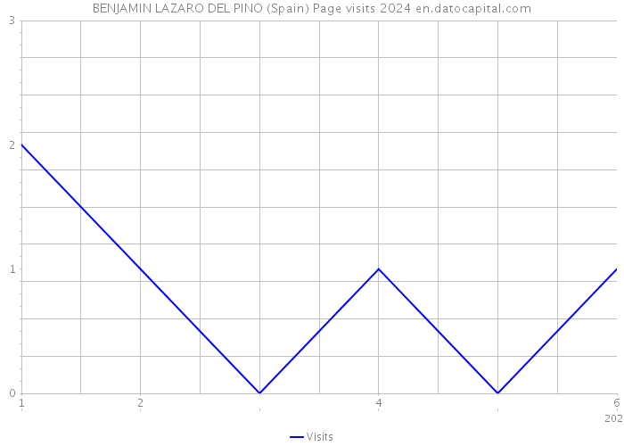 BENJAMIN LAZARO DEL PINO (Spain) Page visits 2024 
