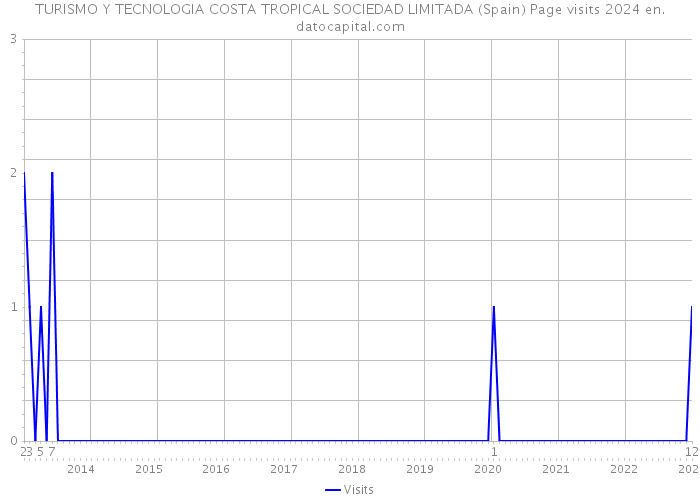 TURISMO Y TECNOLOGIA COSTA TROPICAL SOCIEDAD LIMITADA (Spain) Page visits 2024 