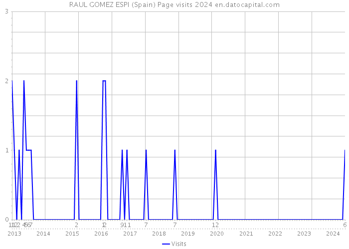 RAUL GOMEZ ESPI (Spain) Page visits 2024 