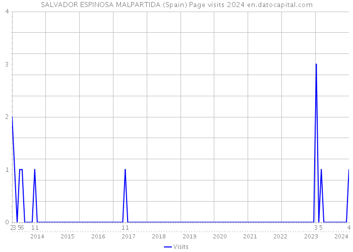 SALVADOR ESPINOSA MALPARTIDA (Spain) Page visits 2024 