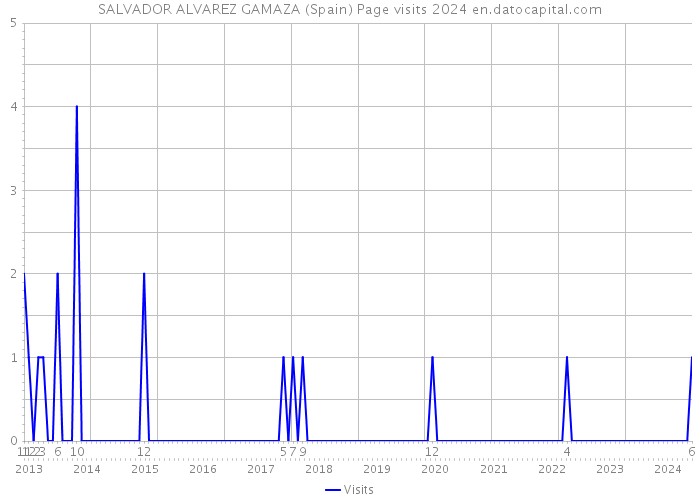 SALVADOR ALVAREZ GAMAZA (Spain) Page visits 2024 