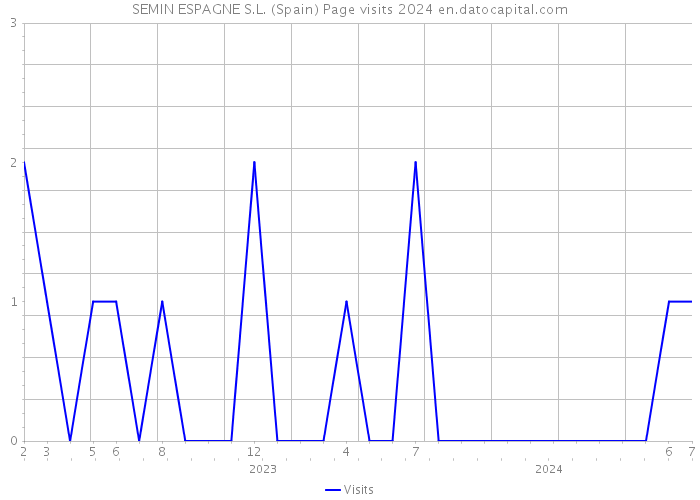 SEMIN ESPAGNE S.L. (Spain) Page visits 2024 