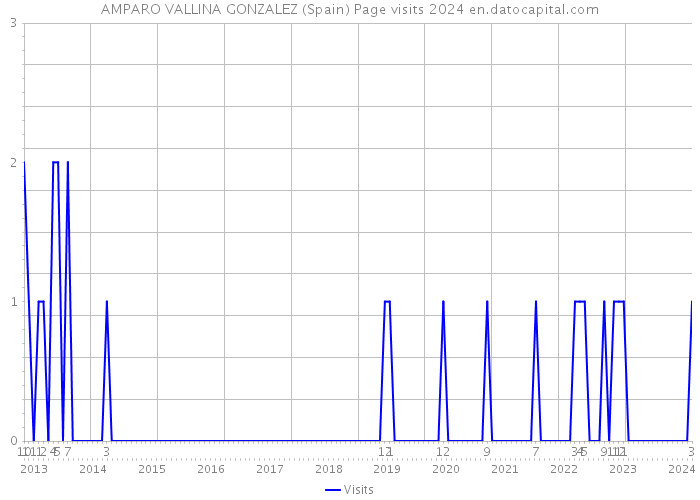 AMPARO VALLINA GONZALEZ (Spain) Page visits 2024 