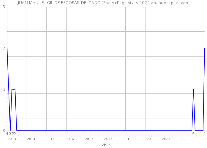 JUAN MANUEL GIL DE ESCOBAR DELGADO (Spain) Page visits 2024 