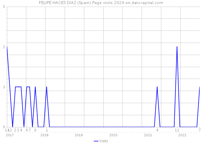 FELIPE HACES DIAZ (Spain) Page visits 2024 