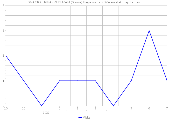 IGNACIO URIBARRI DURAN (Spain) Page visits 2024 