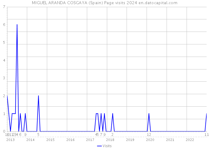 MIGUEL ARANDA COSGAYA (Spain) Page visits 2024 