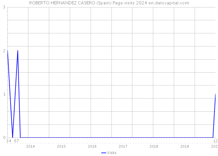 ROBERTO HERNANDEZ CASERO (Spain) Page visits 2024 