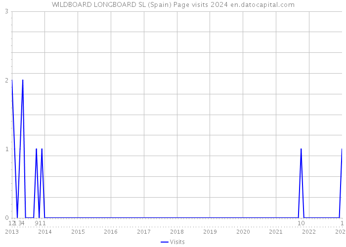 WILDBOARD LONGBOARD SL (Spain) Page visits 2024 
