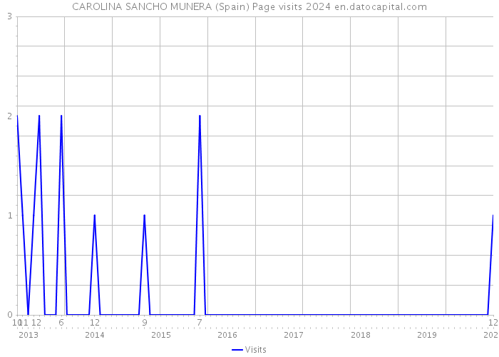 CAROLINA SANCHO MUNERA (Spain) Page visits 2024 