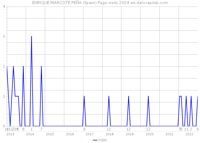 ENRIQUE MARCOTE PEÑA (Spain) Page visits 2024 