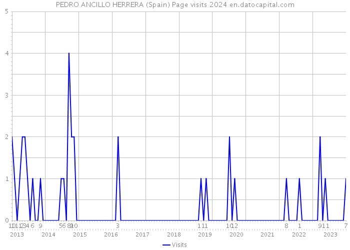 PEDRO ANCILLO HERRERA (Spain) Page visits 2024 