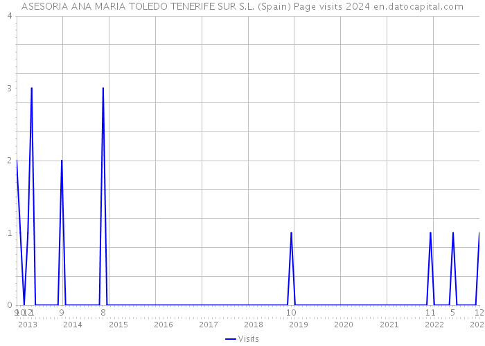 ASESORIA ANA MARIA TOLEDO TENERIFE SUR S.L. (Spain) Page visits 2024 