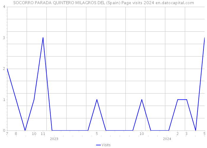 SOCORRO PARADA QUINTERO MILAGROS DEL (Spain) Page visits 2024 