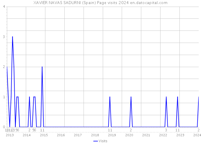 XAVIER NAVAS SADURNI (Spain) Page visits 2024 