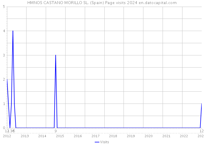 HMNOS CASTANO MORILLO SL. (Spain) Page visits 2024 