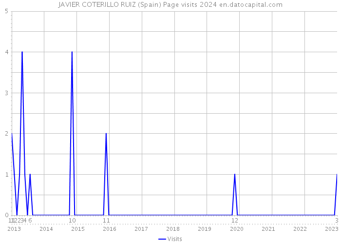 JAVIER COTERILLO RUIZ (Spain) Page visits 2024 