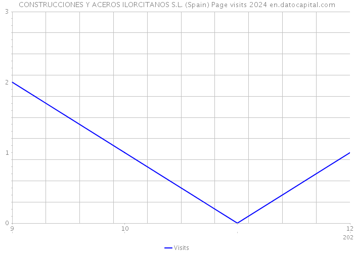 CONSTRUCCIONES Y ACEROS ILORCITANOS S.L. (Spain) Page visits 2024 