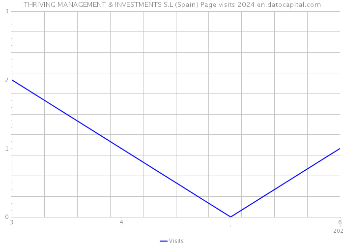 THRIVING MANAGEMENT & INVESTMENTS S.L (Spain) Page visits 2024 