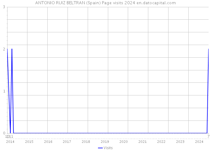 ANTONIO RUIZ BELTRAN (Spain) Page visits 2024 