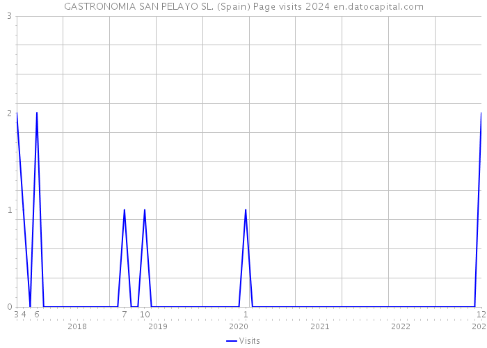GASTRONOMIA SAN PELAYO SL. (Spain) Page visits 2024 