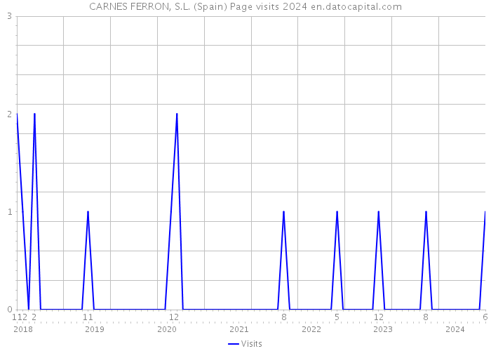CARNES FERRON, S.L. (Spain) Page visits 2024 