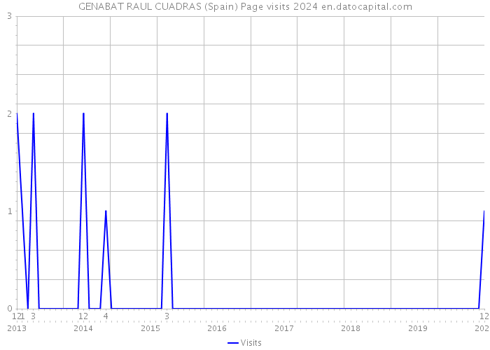 GENABAT RAUL CUADRAS (Spain) Page visits 2024 