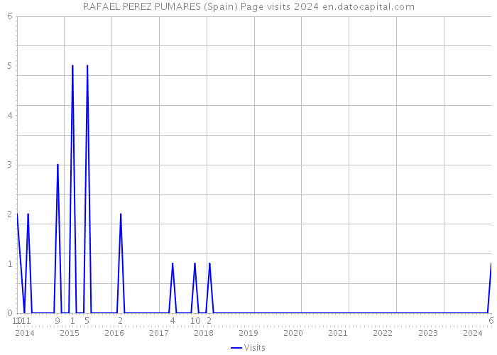 RAFAEL PEREZ PUMARES (Spain) Page visits 2024 