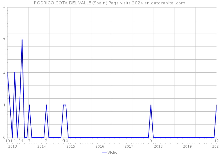 RODRIGO COTA DEL VALLE (Spain) Page visits 2024 