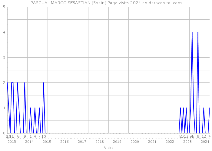 PASCUAL MARCO SEBASTIAN (Spain) Page visits 2024 