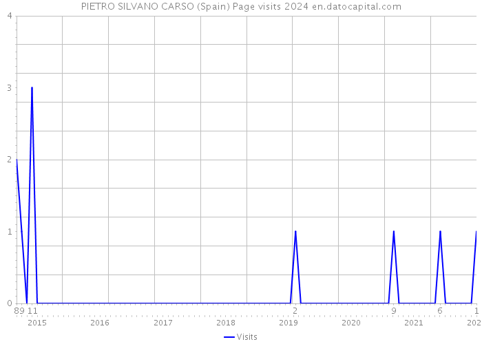 PIETRO SILVANO CARSO (Spain) Page visits 2024 