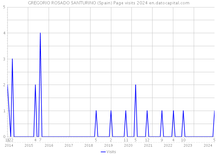 GREGORIO ROSADO SANTURINO (Spain) Page visits 2024 