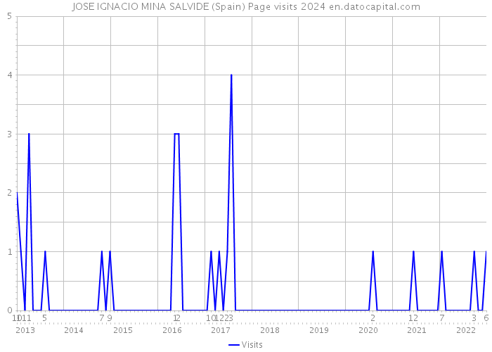 JOSE IGNACIO MINA SALVIDE (Spain) Page visits 2024 