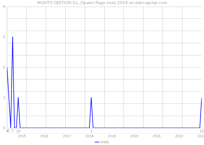MONTO GESTION S.L. (Spain) Page visits 2024 