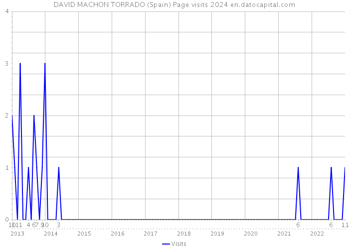 DAVID MACHON TORRADO (Spain) Page visits 2024 