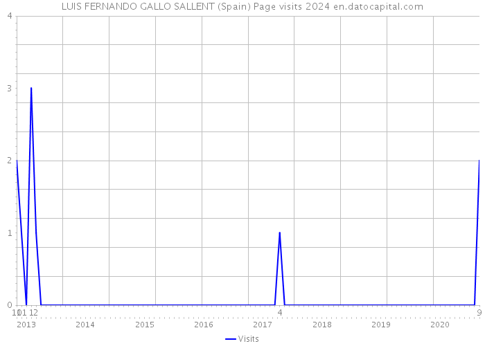 LUIS FERNANDO GALLO SALLENT (Spain) Page visits 2024 