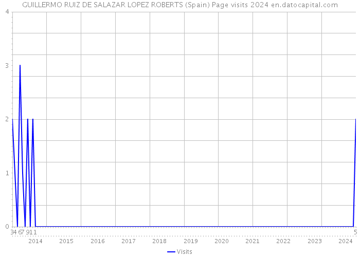 GUILLERMO RUIZ DE SALAZAR LOPEZ ROBERTS (Spain) Page visits 2024 