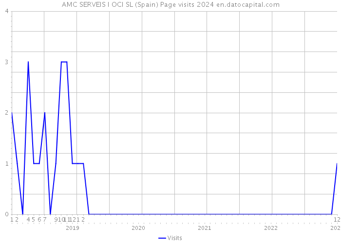 AMC SERVEIS I OCI SL (Spain) Page visits 2024 