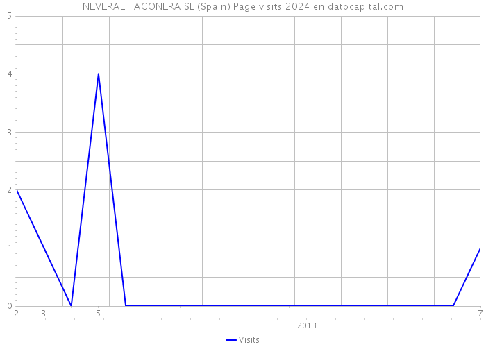NEVERAL TACONERA SL (Spain) Page visits 2024 