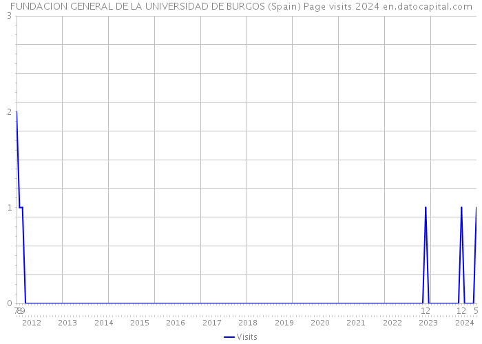 FUNDACION GENERAL DE LA UNIVERSIDAD DE BURGOS (Spain) Page visits 2024 