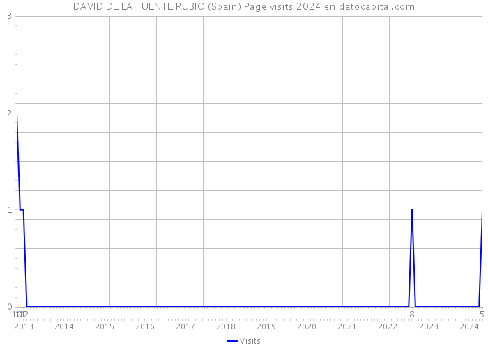 DAVID DE LA FUENTE RUBIO (Spain) Page visits 2024 