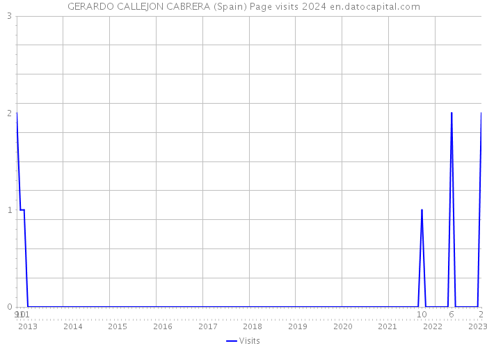 GERARDO CALLEJON CABRERA (Spain) Page visits 2024 