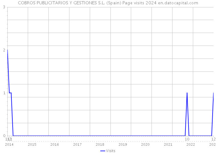 COBROS PUBLICITARIOS Y GESTIONES S.L. (Spain) Page visits 2024 