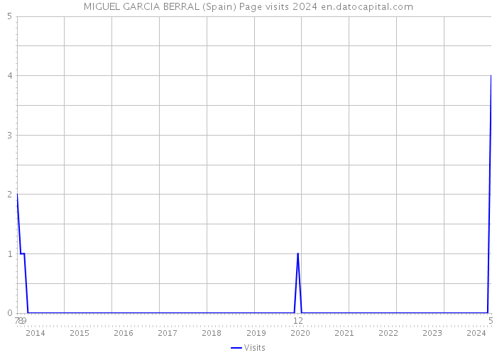 MIGUEL GARCIA BERRAL (Spain) Page visits 2024 