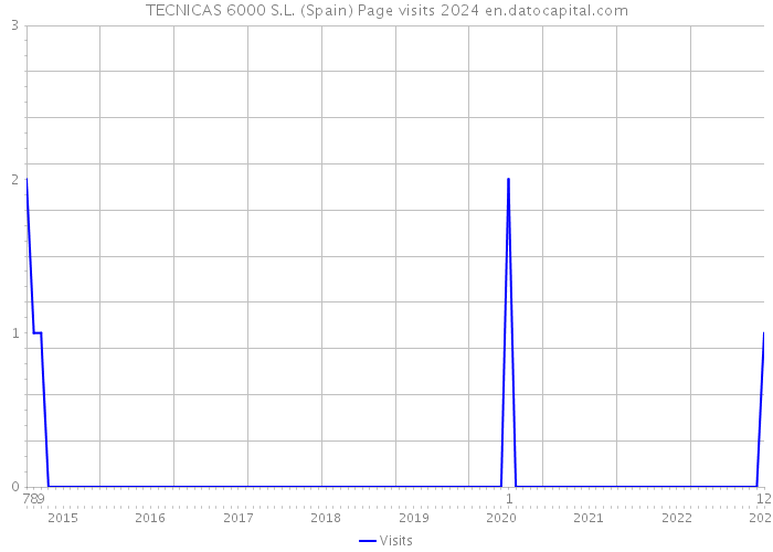 TECNICAS 6000 S.L. (Spain) Page visits 2024 