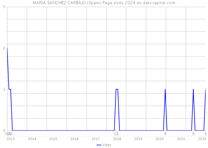 MARIA SANCHEZ CARBAJO (Spain) Page visits 2024 