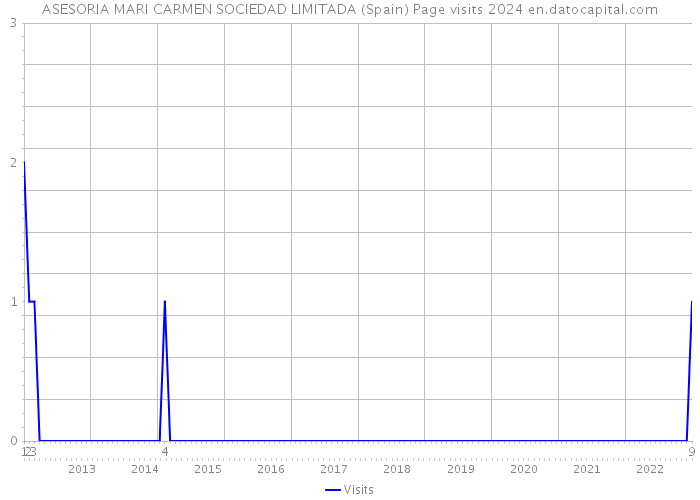 ASESORIA MARI CARMEN SOCIEDAD LIMITADA (Spain) Page visits 2024 