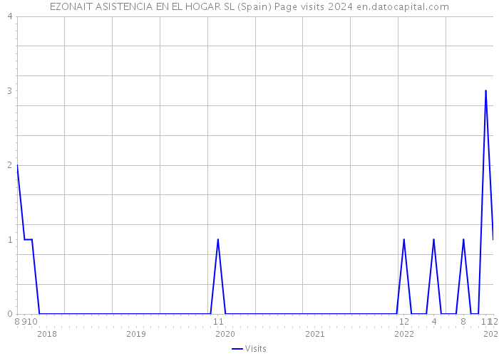 EZONAIT ASISTENCIA EN EL HOGAR SL (Spain) Page visits 2024 